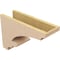Ekena Millwork 6"W x 18"D x 12"H Classic Diane Rough Cedar Woodgrain TimberThane Corbel, Primed Tan CORUR06X18X12DIARCPR - alternate 5
